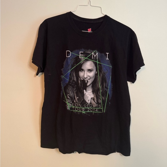 Hanes Other - 2014 Demi Neon Lights Tour T-Shirt (L)
